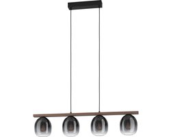 EGLO Filago Hanglamp - E27 - 88 cm - Zwart/Bruin