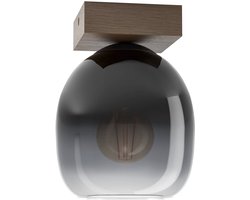 EGLO Filago Plafondlamp - E27 - 20 cm - Bruin/Zwart - Glas
