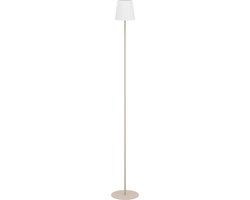 EGLO Fiorana Vloerlamp - E14 - Hoogte 140,5 cm - Zandkleur|Wit