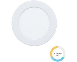 EGLO Fueva 6 Inbouwspot - Badkamer/Buiten - LED - Ø 11.9 cm - Wit - Instelbaar wit licht (warm, neutraal en daglicht)