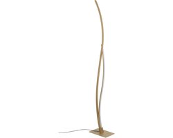 EGLO Grisolia Vloerlamp - LED - 129 cm - Bruin/Wit