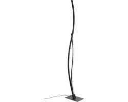 EGLO Grisolia Vloerlamp - LED - 129 cm - Zwart/Wit