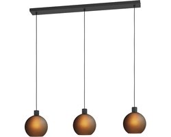 EGLO hanglamp Cesenatico 1 gerookt glas 3xE27