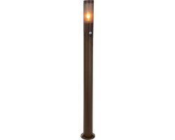 EGLO Helsinki Sokkellamp - Staande lamp Buiten - E27 - 110 cm - Bruin