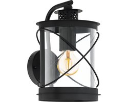 EGLO Hilburn Wandlamp Buiten - E27 - 28 cm - Zwart