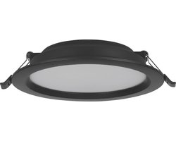 EGLO Idun-E Inbouwspot - LED - Ø 16.6 cm - Zwart - 3000K