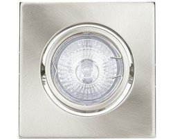 Eglo inbouw meubelspot 95 vierkant 50W rvs-look 30068