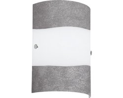 EGLO  Lagonia - Wandlamp - 1 Lichts - Nikkel-Mat - Grijs, Wit
