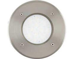EGLO Lamedo - Buitenverlichting - Grondinbouwlamp - 1 Lichts - LED - RVS - Wit