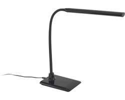 EGLO Laroa Tafellamp - Bureaulamp - Leeslamp - inclusief LED - Hoogte 48 cm - Zwart - Kantelbaar/Draaibaar - Touch Dimbaar