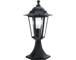 EGLO Laterna 4 Sokkellamp Buiten - E27 - 38,5 cm - Zwart