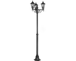 EGLO Laterna 4 Sokkellamp - Staande lamp - Buiten - E27 - 192 cm - Zwart
