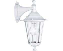 EGLO Laterna 4 Wandlamp Buiten - E27 - 35 cm - Wit
