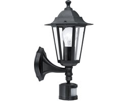 EGLO Laterna 4 Wandlamp - Voor buiten - Bewegingssensor - Zwart