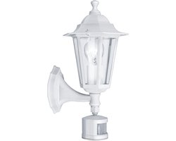 EGLO Laterna 5 Wandlamp Buiten - Bewegingssensor - 1 Lichts - Wit
