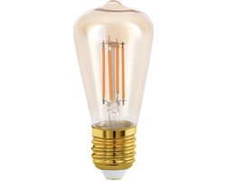 EGLO LED Lamp - Ø 4,8 cm - E27 - Amberkleurig