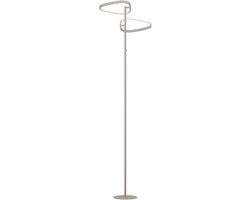 EGLO Leporano Vloerlamp - 160 cm - Zandkleur/Beige/Wit - Instelbaar wit licht (warm, neutraal en daglicht) - Dimbaar