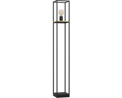 EGLO Libertad Vloerlamp - E27 - 128,5 cm - Zwart/Bruin