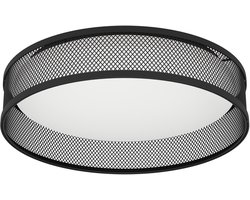 EGLO Luppineria Plafondlamp - LED - Ø 38,5 cm - Zwart|Wit - Staal