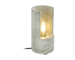 EGLO Lynton Tafellamp - E27 - 27 cm - Grijs - Beton