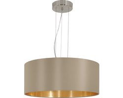 EGLO Maserlo Hanglamp - E27 - Ø 53 cm - Taupe/Goud