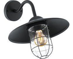 EGLO Melgoa Wandlamp Buiten - E27 - 30 cm - Zwart