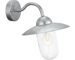 EGLO Milton Wandlamp Buiten - E27 - 31 cm - Grijs