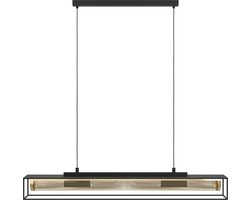 EGLO Nohales Hanglamp - E27 - 112 cm - Zwart|Goud - Staal