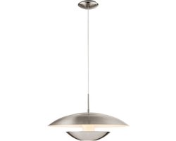 EGLO Nuvano - Hanglamp - 1 Lichts - Ø480mm. - Nikkel-Mat, Glanzend Wit