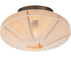 EGLO Orimini Plafondlamp - E27 - Ø 38 cm - Crème/Brons - Textiel