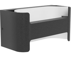 EGLO Passirano Wandlamp buiten - LED - 24 cm - Zwart|Wit