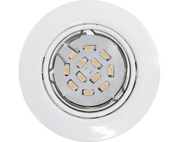 EGLO Peneto - Inbouwspotje - LED - Ø87mm. - Wit - Richtbaar