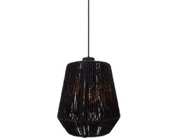 EGLO Persley Hanglamp - E27 - Ø 22 cm - Zwart - Papier