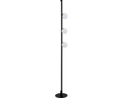 EGLO Phianeros Vloerlamp - LED - 140 cm - Zwart/Wit