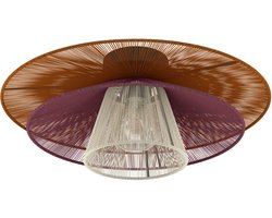 EGLO Pignona Plafondlamp - E27 - Ø 50 cm - Rood/Oranje/Wit/Zwart