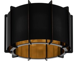 EGLO Pineta Plafondlamp - 1 lichts - Ø43 cm - E27 - Zwart