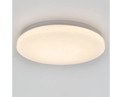 EGLO Pogliola-E Plafondlamp - Wandlamp - LED - Ø 26 cm - Wit - Sterren - Glinsterend
