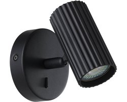 EGLO Portillo Wandlamp - GU10 - 11 cm - Zwart