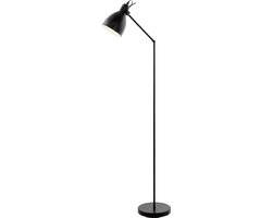 EGLO Priddy Vloerlamp - E27 - 137 cm - Zwart/Wit