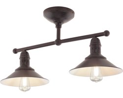 EGLO Ribadeo tafellamp - 1 lichts - E27 - Ø 17,5 cm. - bruin