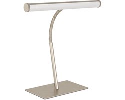 EGLO Riccione Tafellamp - Bureaulamp - 39.5 cm - Nikkel - Instelbaar wit licht (warm, neutraal en daglicht) - Dimbaar
