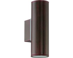 EGLO Riga Wandlamp Buiten - GU10 - 16,5 cm - Antiek Bruin