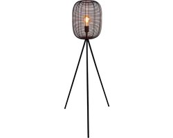 EGLO Rinroe Vloerlamp - E27 - 140,5 cm - Zwart
