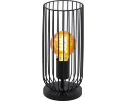 EGLO Roccamena Tafellamp - E27 - 31 cm - Metaal - Zwart