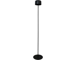 EGLO Roccanova-L Staande lamp - Oplaadbaar (tot 22 uur licht) - Solar - 120 cm - Zwart - Draadloos - Dimbaar - Binnen en Buiten