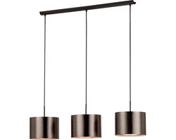 EGLO Saganto 1 - hanglamp - 3-lichts - E27 - bruin/koperkleurig