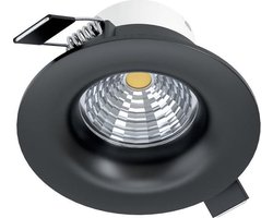 EGLO Saliceto Inbouwarmatuur - LED - Ø 8,8 cm - Zwart - Dimbaar