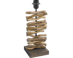EGLO Seahouse Tafellamp - E27 - 15 cm - Zwart|Bruin
