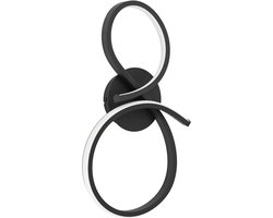 EGLO Serpins Wandlamp - LED - 40 cm - Zwart|Wit