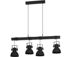 EGLO Shirebrook Hanglamp - E27 - 100 cm - Zwart